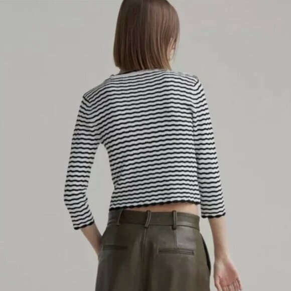 Zara Knit Cardigan with Pearl Buttons S - Picture 3 of 3